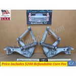 REBUILT FACTORY ORIGINAL 1958 CADILLAC DEVILLE ELDORADO FLEETWOOD HOOD HINGES WITH SPRINGS - NEW RIVETS